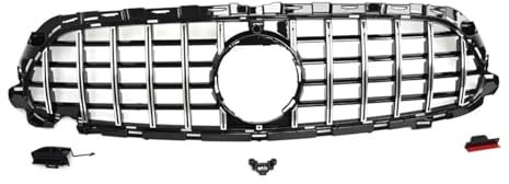 Haubengrill Für E Für Klasse W213 S213 C238 A238 2020-2023 Schwarz Für GT Frontgrill Vorne Haube Kühlergrill(Silver)
