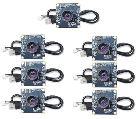 Tixqeaif 7Pcs 100 Degree Camera Module 1MP OV9732 1280x720 USB Free Driver Manual Focus with1 Meter Cable forWinXP/7/8/10