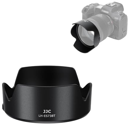 JJC ES73B - Copriobiettivo Bayonett con design a tulipano compatibile con Canon RF 45 mm F1.2 STM, copertura obiettivo inverso per obiettivo Canon ES-73B