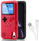 DIKKAR Game Case for iPhone, Retro Protective Case with Own Power Supply, 36 Small Games, Colour Display, Video Game Case for iPhone 6/6s/7/8/SE2 (Red)