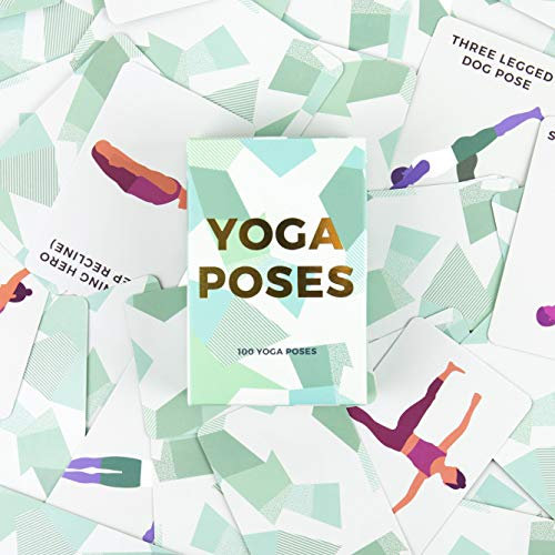 Gift Republic 100 Yoga Posen Karten, Grün, Einheitsgröße