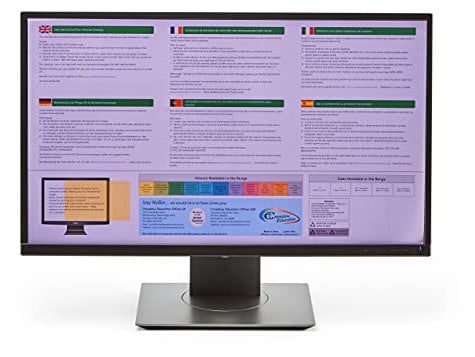 Crossbow Education 24-Inch Widescreen Monitor Overlay - Dyslexia and Visual Stress Friendly (Purple)