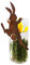 Rostfigur Hase zum Einhängen im Rost Design H: 21cm - Gartenstecker, Osterhase für den Garten, Frühlingsdeko