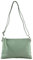 modamoda de T186 Damen Leder Clutch Umhängetasche Abendtasche handmade in Italy, Farbe:Graugrün