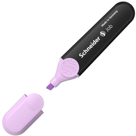 Schneider - Subrayador Job Pastel lila, grosor de trazo 1+5 mm