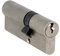 AMIG - Cylindre Securite Porte Entree en Bois - Taille 80 (30-50) mm - 5 Goupilles - Anti-perçage - Lévre de 15 mm - Inclus 3 Clés en Laiton - Fini Chrome Mat