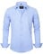 J.VER Men's Blue Formal Shirt Long Sleeve Regular Fit Business Casual Dress Shirt Solid Button Down Wedding Work Stretch Non Iron L