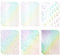 Anruyi 30 Sheets A4 Holographic Sticker Paper, 6 Patterns Holographic Laminate Sheets Holographic Vinyl Stickers Self Adhesive Transparent Holographic Film Glitter for Stickers, 30 x 21.5cm