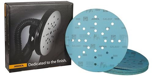 Mirka Galaxy Schleifpapier 225mm Klett Korn 500 / für Langhalsschleifer / 25 Stk Schleifscheiben