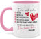 Tasse Tassen 325ml - Valentinstag Partner Freund & Freundin - Ich will dich heute morgen nächste Woche I Ich liebe dich Geschenk Paar Geschenke - 325 ml - Rosa - teetasse boyfriend partnertassen