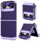 YINLAI Samsung Galaxy Z Flip 3 Case Heavy Duty Full Body Rugged Shockproof Protection Cover Girls Women Boy Men Covers for Galaxy Z Flip 3 5G, Purple
