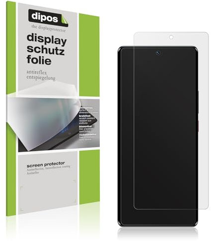 dipos I 4X Schutzfolie matt kompatibel mit ZTE Blade V50 Design 5G Folie Displayschutzfolie (bewusst Kleiner als das Glas, da Dieses gewölbt ist)