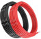 Gruiqrd 12 Gauge Silicone Wire, 12 AWG Electrical Cable 5M [2.5m Black and 2.5m Red], Flexible 680 Strands 0.08 mm of Tinned Copper High Temperature Wire for RC Car, Marine, Drone, etc