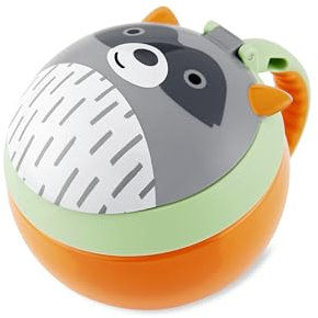 Skip Hop Baby Snack Container, Mealtime Snack Cup, Waschbär