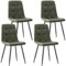 ANVOFONG Esszimmerstühle 4er Set,küchenstühle mit Metallfuß,für Stühle Esszimmer, Wohnzimmer, Küche, Schlafzimmer und Empfangsraum-Grün