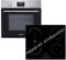 Einbauherd-Set Backofen Umluft Grill Display mit Uhr & Timer autarkes Induktionskochfeld 60 cm breit Timer Bridge Zone rahmenlos Topferkennung