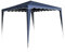 HERSIG - Carpas para Exteriores - Cenadores para Jardin 3x3 m - Pergolas de Jardin Resistente - Carpa Desmontable Fácil de Montar, Terraza, Playa o Eventos - Protección Solar UV - Azul con Volante
