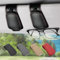 2 Stück Brillenhalter für Auto: Magnetischer Brillenhalter Auto aus Leder für Einhand Tragen - Auto Brillenhalterung für Ersatzbrille und Fahrten bei starkem Licht - Geeignet für Fahrer