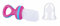 Nuby Fruchtsauger Nibbler mit Schutzkappe, Rosa
