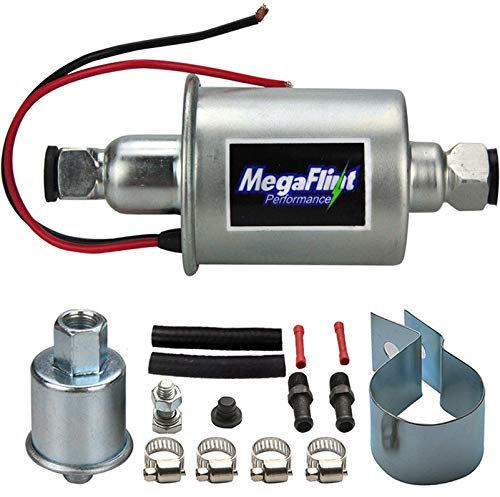 Megaflint Inline-Kraftstoffpumpe, 12 V, universelle elektrische Kraftstoffpumpe, Niederdruck, 5-9 PSI für Gas Diesel E8012S HEP-02A