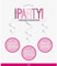 Unique 83806 Happy Birthday Pink Hanging Swirl Decorations-32 Silver | 6 Pcs