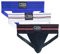 GOLBERG G Jockstrap Herren Unterwäsche, Sportunterstützer, Jockstrap für Erwachsene und Jugendliche, Schwarz, Blau, Weiß (3er-Pack), XL (107/127 cm)