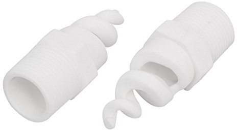 Aexit 1BSP Rosca Macho Diseño en espiral Boquilla de rociado de atomización de cono lleno 2pcs (a7328e8da61f5f37f0798bf02132a3dd)