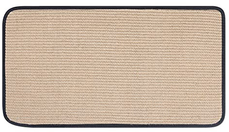 Navaris Rascador de Pared para Gatos - 1x Alfombra de sisal para arañazos de Gato con 2X Set de Montaje para Paredes y Esquina - Arañador 60 x 32 cm