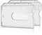 cobee Lot de 2 porte-badges en plastique rigide transparent avec fente pour le pouce
