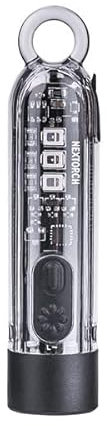 NEXTORCH K40 Strobe - Wiederaufladbarer LED Lampe als Schlüsselanhänger - transparent - verschiedene Lichtquellen bis 700 ANSI Lumen