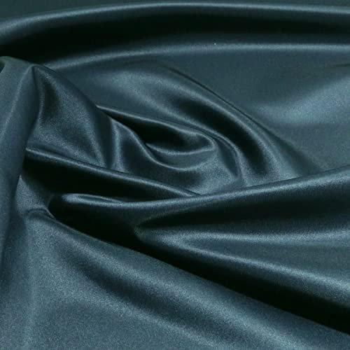 TOLKO Glanz Satin Stoff Meterware | Modestoff Dekostoff Gardinenstoff | 150cm breit | Vorhangstoff Hochzeitsstoff Kostümstoff Satinstoffe zum Nähen Dekorieren Basteln Patchwork Nähstoffe Stoffe