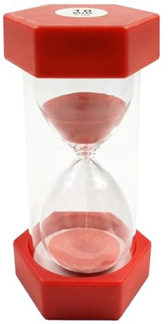 Sablier à minuterie, Sablier Enfant, Minuteur Sabliers, Minuterie de Cuisine, Minuterie de Cuisine, décoration de Bureau à Domicile,10 Minutes, Rouge