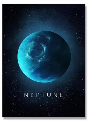 ABCWARRT Nordic Art Canvas Malerei Sonnenplanet Poster Venus Saturn Mars Erde Pluto Bild Hotel Wohnzimmer Sofa Wand Dekoration (40 * 50cm Kein Rahmen,10)