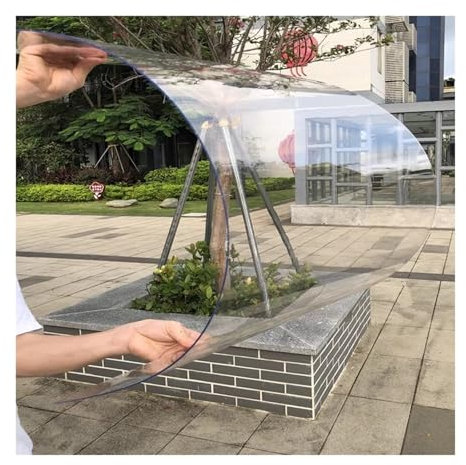 Tablero Resistencia PC, 1MM Hoja De Plástico De Policarbonato, Resistencia UV Totalmente Transparente Placa Luz Solar, Invernaderos Cobertizos Cocheras Techo Cubrir ( Color : Clear , Size : Custom siz