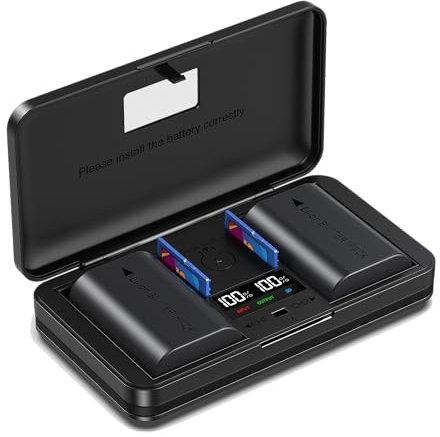 MW-BLK22/BLF19E Battery Multifunctional Charger Set (Including Two DMW-BLK22 Batteries) Compatible with Panasonic Lumix DC-S5, DC-S5 II, DC-S5 IIX, GH5 II, GH6, S5II, S5IIX, S5M2, S5M2X, GH5M2, etc