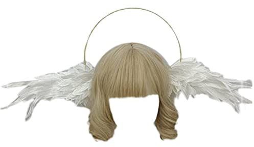 XINGLIDA Haarband, Heiligenschein-Kronen, Mond, Engelsflügel, Stirnband, Diademe und Kronen für Damen, Gothic, Cosplay, Haarschmuck, Kopfschmuck (W#)