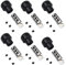 FUBESK Gym Machine Cable Stopper Cable Connector,Gym Equipment Cable Connector Ball Stopper Gym Cable Terminal,Home Gym Machine Accessories(6set)