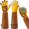 Pameil Gants Jardinage pour Homme et Femme, Gants de Travail Cuir Avancés, en cuir Résistant aux épines, Adaptés aux Travaux Extérieurs, au Jardinage, au Soudage, à L'exploitation Forestière(XL)
