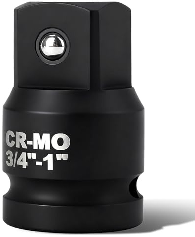 Adaptador de llave de impacto de 3/4F a 1M, vasos para llave de impacto, adaptador de impacto Cr-Mo, adaptador de herramientas de impacto, adaptador reductor de llave de vaso para carracas, vasos