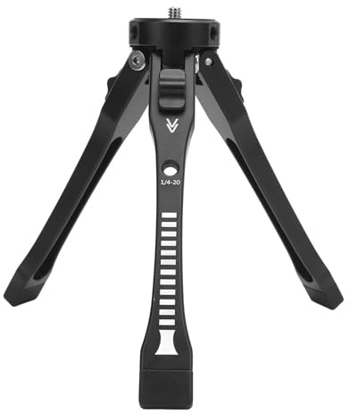 Asixxsix Mini Trépied, Trépied de Table en Alliage D'aluminium avec Trou de Vis de 1/4 Pouce, 45 Mm à 165 Mm de Hauteur, pour Appareil Photo Numérique, Caméscope, Projecteur