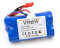 vhbw Akku kompatibel mit Revell Big One Next 23981, F-645, MJX F-45, The Big One 24056 Modellbau (1800mAh, 7,4V, Li-Ion, Blau)