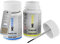 MG PRIME Autolack Lackstift Set für Ford DKFCWWA / PN4B30 / 3 Tectonic Silver Metallic/Titan Grau Metallic Basislack Klarlack je 50ml