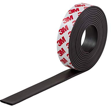 Magnetastico | Nastro magnetico autoadesivo con adesivo 3M | 2,4 Metro | Forte Forza Adesiva | Rotolo magnetic flessibile, calamite adesive, striscia magnetica autoadesiva forte, nastro calamitato