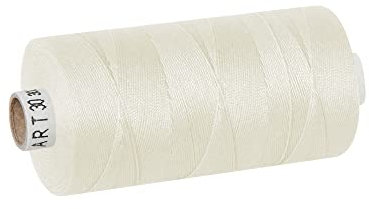 dalipo - Polyester Nähgarn Stärke 30, Polstergarn, 300m, creme