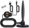 XINMY Antenna TV Interna, Antenna per Digitale Terrestre DTT DVB-T/DVB-T2 HDTV Portabile con Amplificatore Segnale Support 4K HD 1080p VHF UHF FM