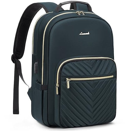 LOVEVOOK Rucksack Damen, Wasserdicht 15,6 Zoll Laptoptasche Daypacks Elegant Schulrucksack Teenager Mädchen, Groß Arbeitstasche Backpack Rucksäcke für Uni Schule Business Reise