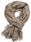 Kangqifen Unisex Gestreifter Weich Warm Großer Baumwoll Leinen Schal 190 * 90 cm Khaki