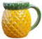 Easnea Fruit Shape Coffee Mug Creative Porcelain Cup Ceramic Coffee Milk Mug Teacup Cute Water Cups Reusable Milk Mug Cartoon Beer Mug for Home Office (Pineapple)