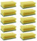 10 spugne abrasive XXL da cucina, 130 x 70 x 45 mm, colore giallo