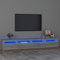 Festnight tv Schrank mit led 240 cm tv Board grau fernsehtisch tv Sideboard grau TV Möbel tv Bank tv Tisch für Wohnzimmer Schlafzimmer